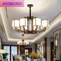 家装优选新中式全铜吊灯中国风现代简约古典餐厅大厅复古装饰大气客厅灯具时尚简约