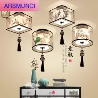 家装优选新中式吸顶灯LED过道灯圆形走廊玄关灯吸顶灯厅小灯具时尚简约