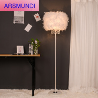 家装优选创意欧式羽毛客厅落地灯卧室温馨北欧台灯装饰床头结婚庆时尚灯具时尚简约