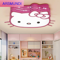 家装优选卡通护眼led吸顶灯温馨儿童房卧室灯kitty猫女孩公主房间灯书房灯时尚简约