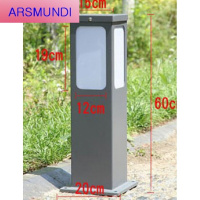 家装优选2020新款 别墅小区公园庭院灯景观柱灯太阳能坪灯户外防水方形led地灯时尚简约