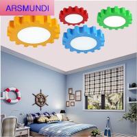 家装优选LED吸顶灯卡通儿童房男孩卧室早教中心幼儿园教室彩色齿轮具折扣时尚简约