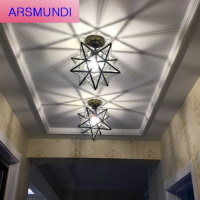 家装优选北欧五角星星灯玄关走廊过道现代卧室灯 个性创意入户厅星星过道灯时尚简约