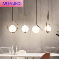 家装优选北欧后现代歺厅灯具 吧台灯服装店简约创意个性灯具卧室床头单头小吊灯时尚简约