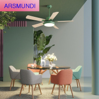 家装优选北欧电风扇吊灯简约现代家用客厅餐厅儿童带风扇灯卧室LED吊扇灯时尚简约
