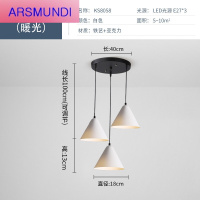 家装优选歺厅灯具 三头吊灯 服装店理发奶茶店灯饰吧台北欧简约灯时尚简约