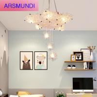 家装优选现代简约 歺厅灯具 北欧创意艺术星星吊灯饭厅led吧台鸟巢个性吊灯时尚简约
