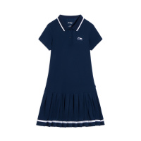 李宁童装连衣裙女小大童新款运动生活系列休闲冰感舒适运动裙