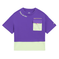 李宁短袖女大童迪士尼玩具总动员草莓熊新款夏季青少年纯棉T恤女