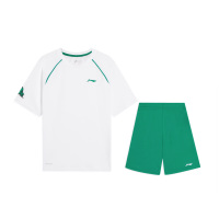 李宁童装足球比赛套装男大童旗舰新款足球系列舒适干爽运动套装