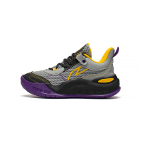 李宁童鞋篮球鞋男大童2022新款雷辋LOW支撑稳定回弹低帮运动鞋