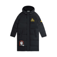 李宁童装羽绒服男小大童2022新款运动生活系列开衫长袖连帽运动服YYMS005