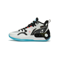 李宁童鞋篮球鞋男大童2022新款减震高回弹圆头青少年中帮运动服