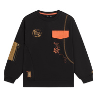 李宁童装卫衣男大童2022新款运动生活系列长袖圆领宽松冬季运动服