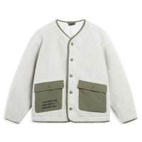 华晨宇同款李宁CF溯仿羊羔绒外套男2022新款秋冬圆领情侣运动服女