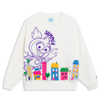 李宁X迪士尼布偶宝宝系列童装卫衣女小童长袖圆领宽松春季运动服