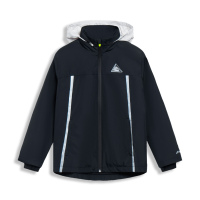 李宁童装2023风衣男大童综合体能系列开衫长袖外套防风透湿运动服