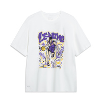 李宁短袖男士夏季23新款篮球男装圆领半袖休闲体恤透气运动T恤男