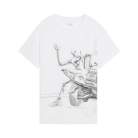 李宁童装短袖T恤男小大童2023新款运动生活系列夏季圆领运动服