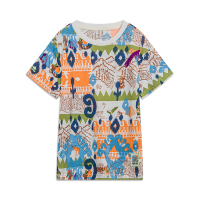 李宁童装短袖T恤男大童2023新款运动潮流系列舒适宽松夏季运动服