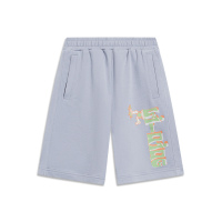 李宁童装短卫裤男童2023新款大童运动潮流系列宽松夏季运动裤