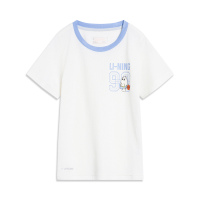 李宁童装短袖T恤男小童2023新款运动潮流系列夏季舒适圆领运动服
