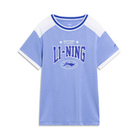 李宁童装短袖T恤男小大童2023新款篮球系列夏圆领休闲针织运动服