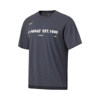 李宁短袖T恤男士2023新款健身系列春季圆领上衣运动衣针织运动服