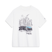 李宁童装短袖T恤男小大童2023新款运动生活系列夏季圆领运动服