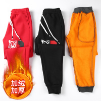 悦都(XINYUEDOU) 青年加绒加厚休闲裤男士秋冬款保暖男款小脚收口带绒运动裤束脚裤8017加绒