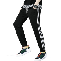 新悦都(XINYUEDOU) .男士三条杠运动小裤男士宽松长裤卫裤休闲裤男条纹跑步裤子潮K8015