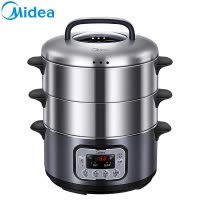 美的 电蒸锅 MZ-ZG28Power501 智能预约 三层大容量 多功能锅