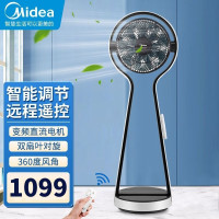 美的(Midea)空气循环扇 家用电风扇落地扇立式办公室风扇对流电扇智能除菌 风随温变 360无死角送风FSD25XCR