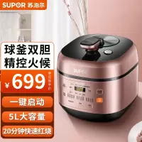 苏泊尔(SUPOR)电压力锅 智能多功能球釜双胆5L/升容量 电高压锅 电压力锅 高压锅 压力锅