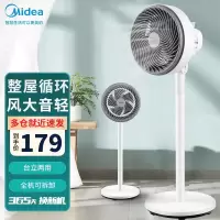 美的(Midea)电风扇空气循环扇家用落地立式风扇摇头净化卧室客厅循环扇 [台地两用机械款]GAF20CB电风扇