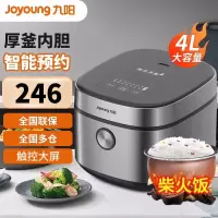 九阳(Joyoung)电饭煲家用电饭锅4L升大容量4-5-8人铜匠厚釜内胆智能多功能预约煮饭锅 F40FY-F855