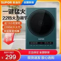 苏泊尔(SUPOR)电磁炉C22-IH28智能电磁灶火锅炉精控恒温22档火力调节10h定时 2200W火力 素彩大屏