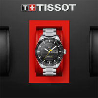 TISSOT天梭瑞士名表 律驰516系列 自动机械表男 夜光陶瓷表盘 防刮蓝宝石镜面 商务休闲男士腕表