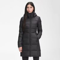 北面(The North Face) Metropolis系列550填充鹅绒 轻量保暖派克大衣 长款女士羽绒服