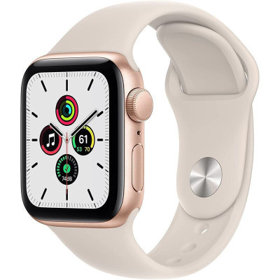 苹果(Apple) Watch SE智能手表GPS 40mm金铝表壳心率睡眠监视活动跟踪语音控制