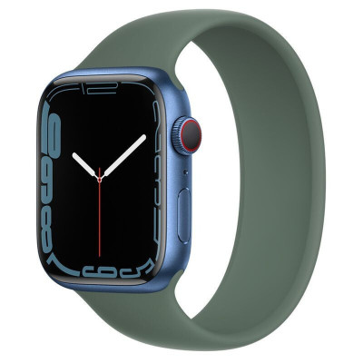 苹果(Apple) Watch Series 7智能手表 蓝色铝制表壳 运动血氧心率监测防水