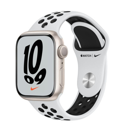 苹果(Apple) Watch Series 7智能手表 耐克联名 星光铝制表壳血氧心率监测运动