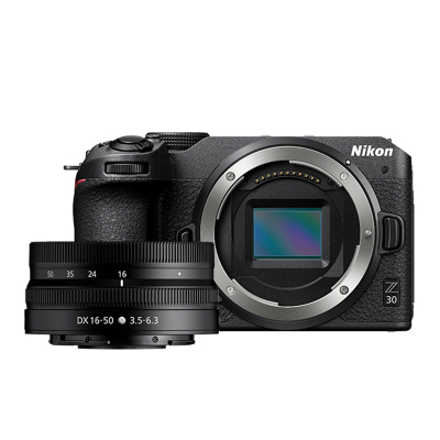 尼康Nikon数码相机 Z 30系列微单相机 半画幅 黑色 带16-50mm f/3.5-6.3 VR广角变焦镜头