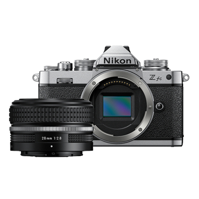 尼康Nikon数码相机 Z fc系列 vlogger相机 超高清 4K 内置Wi-Fi和蓝牙 银黑色 带28mm镜头