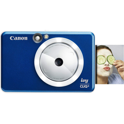 佳能Canon胶片相机Ivy CLIQ+系列即拍即得 蓝牙链接 小巧便携 可添加滤镜拍立得 宝石蓝 仅相机