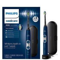 飞利浦Philips电动牙刷6100系列 3 种模式清洁 美白 牙龈护理HX6877/21