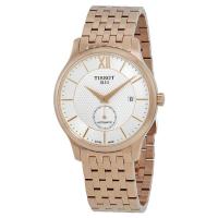 天梭(TISSOT) 男士 Tradition Ps 商务百搭日期不锈钢自动机械手表 T0634283303800