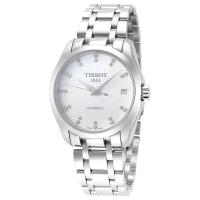 天梭(TISSOT) Couturier 商务百搭简约防水日期 不锈钢表带女士机械手表 T0352071111600