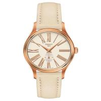 天梭(TISSOT) Bella Ora 皮革时尚百搭女士石英手表 T1033103601300