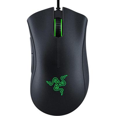 雷蛇 Razer DeathAdder Essential 游戏鼠标 6400 DPI 光学传感器 5 个可编程按钮